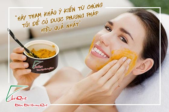 tinh bột nghệ vàng, liều thuốc vàng chống lại sẹo và mụn trứng cá